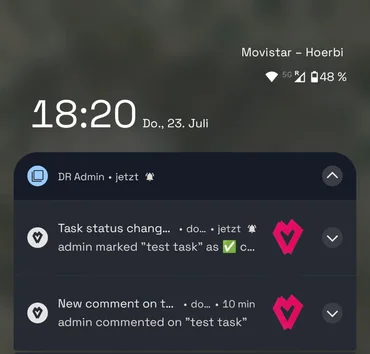 Push am Handy